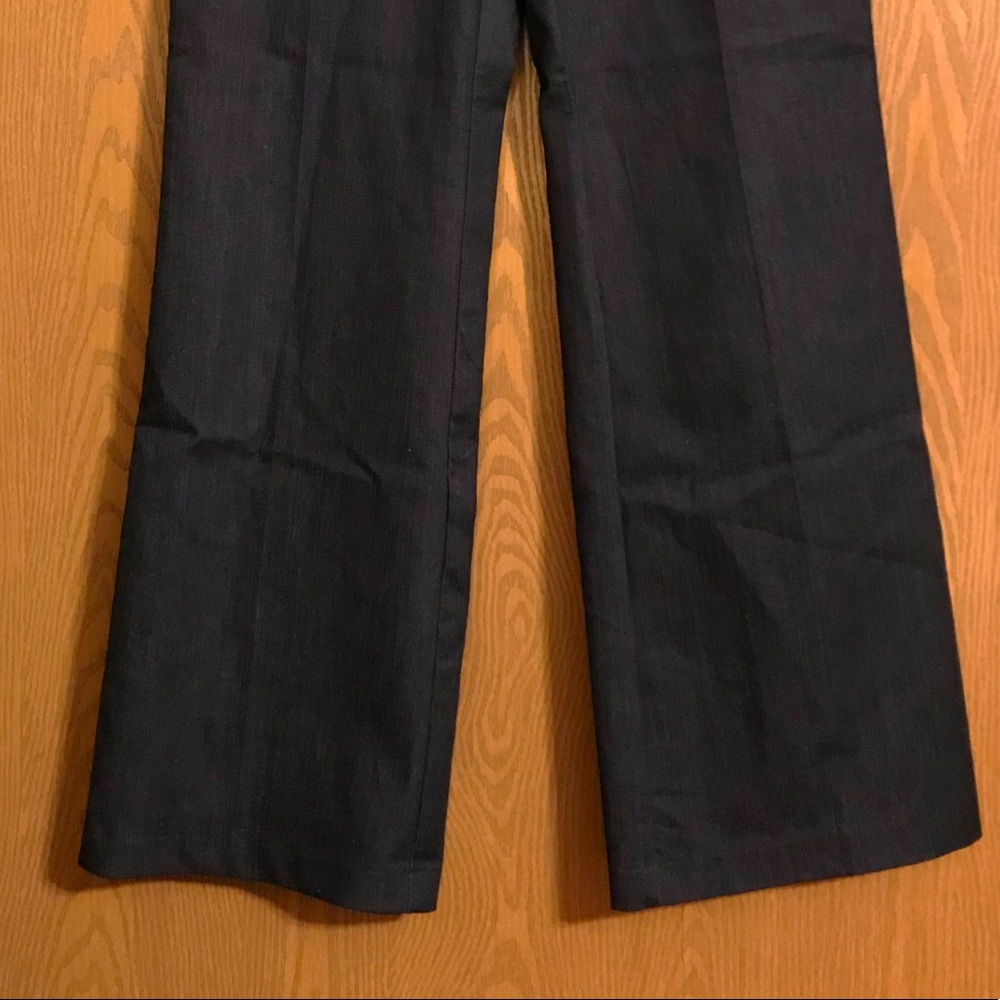 Hidden Blue Color. Bootcut Pant